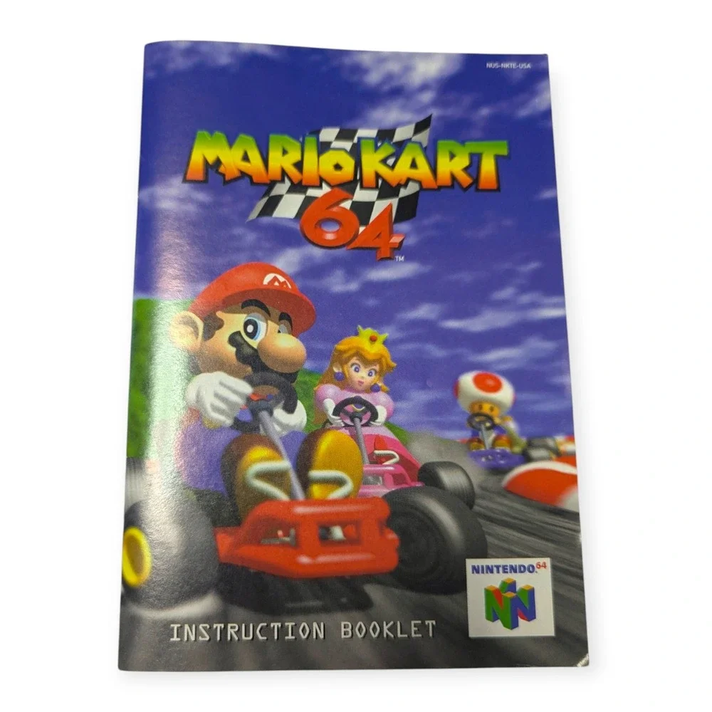 Mario Kart 64 Nintendo 64 N64 Game with Box and Manual Authentic 1997 Racing CIB